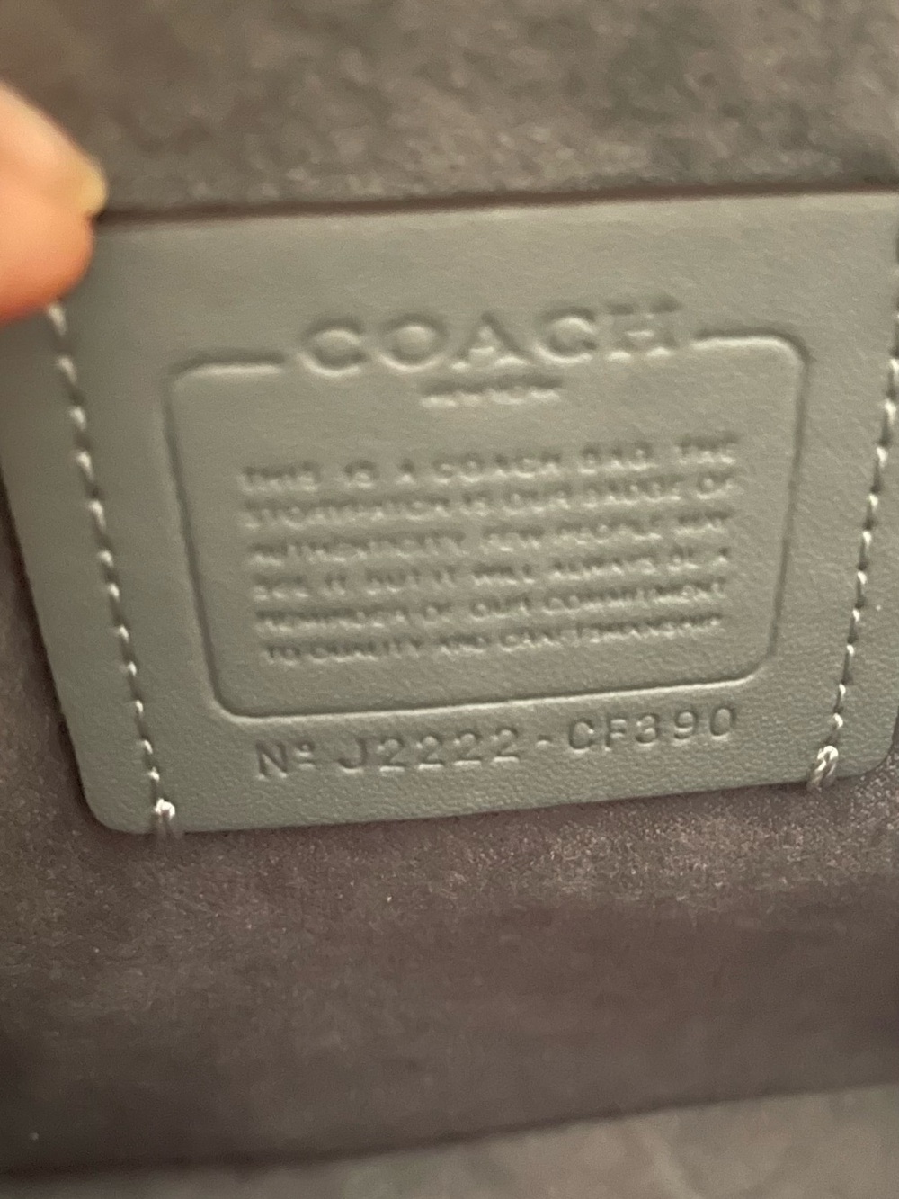 NEW- Authentic Coach Gray Leather Shoulder Bag, Brand New!!! - Picture 9 of 10